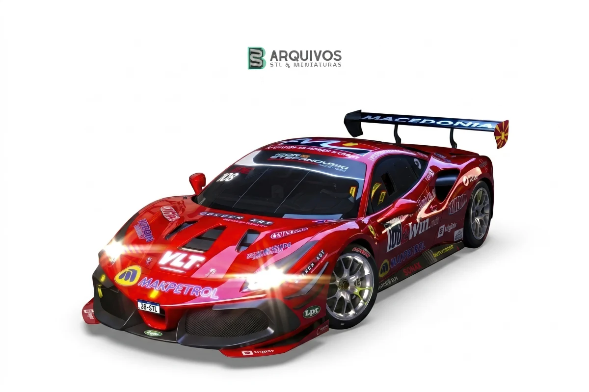 Modelo 3D STL - Ferrari 488 Race Livery — foto 2